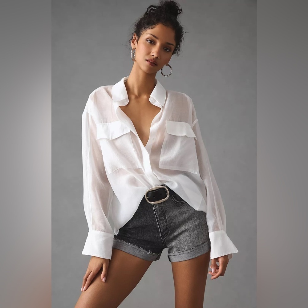 Anthropologie Pilcro Signature High-Rise Shorts Size 28 EUC